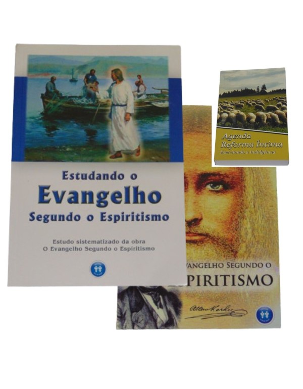 KIT ESTUDANDO O EVANGELHO SEGUNDO O ESPIRITISMO AUTA D SOUZA