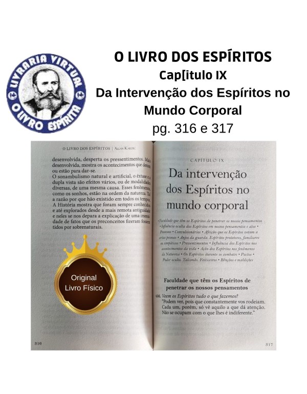 O LIVRO DOS ESPÍRITOS Tradução Guillon Ribeiro Letras grandes