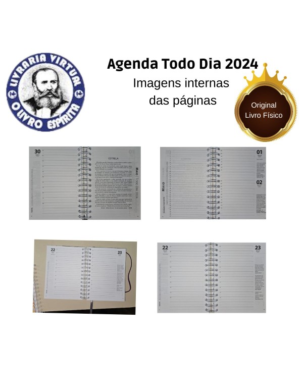 AGENDA TODO DIA 2024 - WIRE-O CAPA DURA