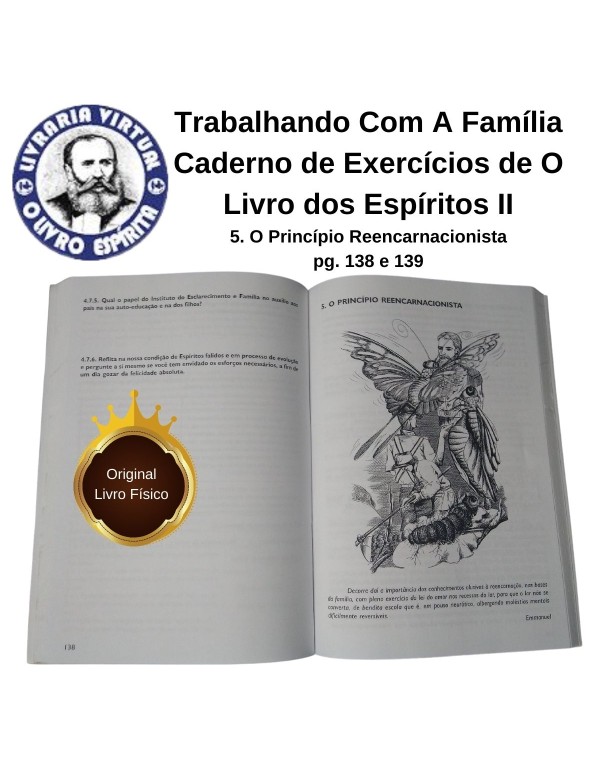 TRABALHANDO COM A FAMÍLIA - CADERNO DE EXERCÍCIOS DE O LIVRO DOS ESPÍRITOS II